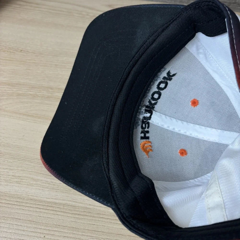Hankook Hat Cap Strap Back White Black Orange Racing Embroidered Mens One Size